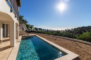 Villa G with sea view, pool